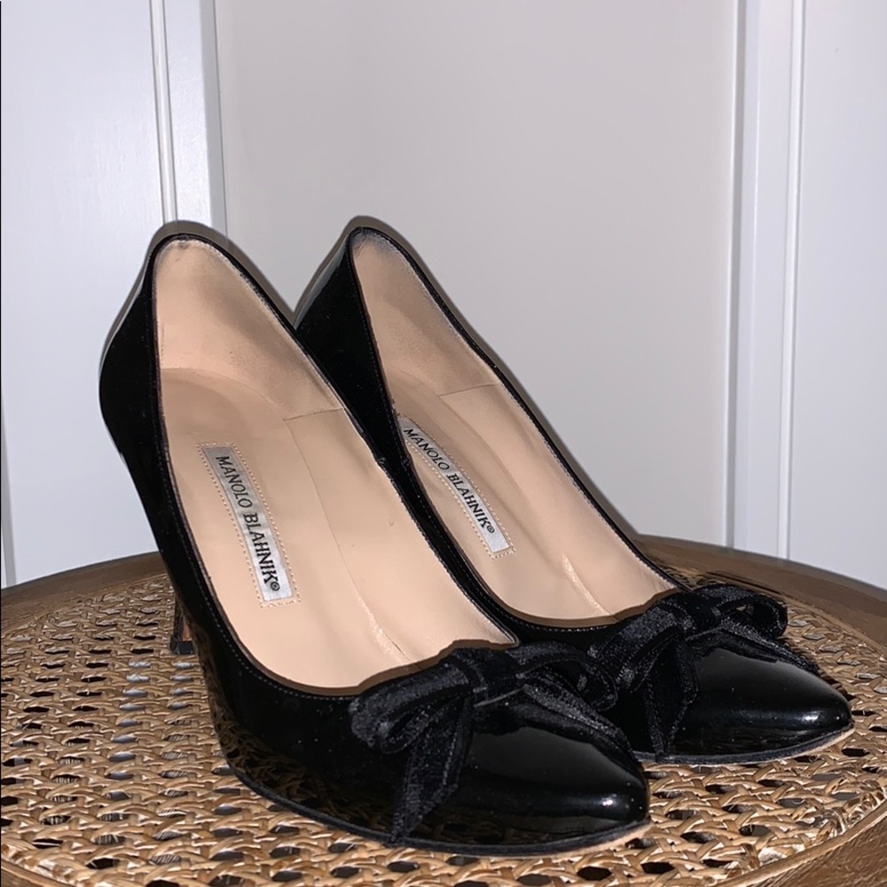 Manolo Blahnik Patton Leather Heels